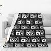 White Rvca Clothes Blanket Soft Warm Flannel Throw Blanket Cover for Bed Living room Picnic Travel Home Sofa