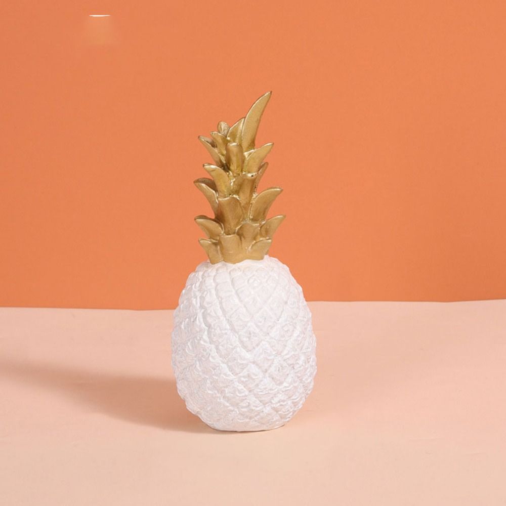White/Black/Gold Pineapple Resin Decoration Resin Pineapple Craft Ornaments Resin Crafts  Office