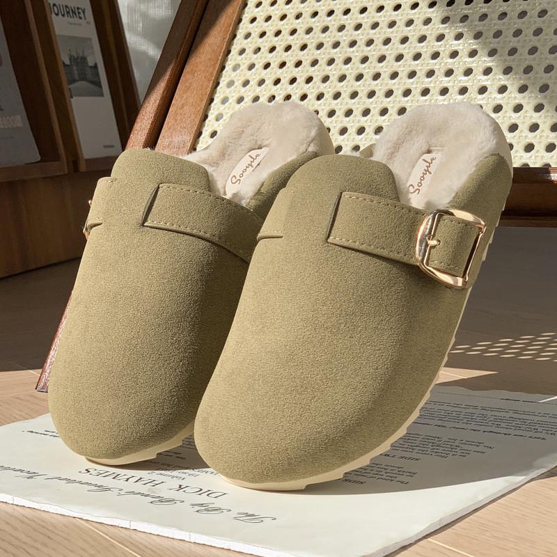 Womens Plush Slippers With Non Slip Tpr Sole For Cozy Home Indoor Comfort
