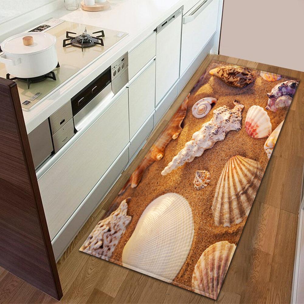 Entrance Door Mat Kitchen Bedroom Carpet Non-slip Floor Corridor Balcony Carpet Modern Printed Pattern Floor Mat
