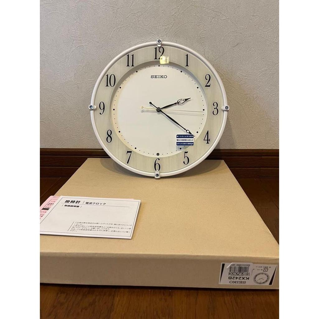 Б/У Настенные радиоуправляемые часы SEIKO KX242B Аналоговые, под дерево
