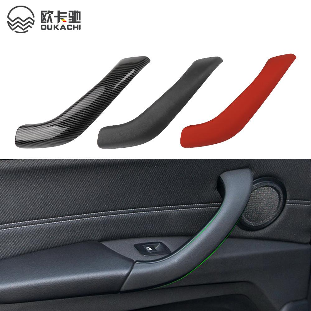 Black Interior Door Handle Cover for 2016-2021 BMW X1 - Left & Right Side Replacement Parts 51417417513 51417417514