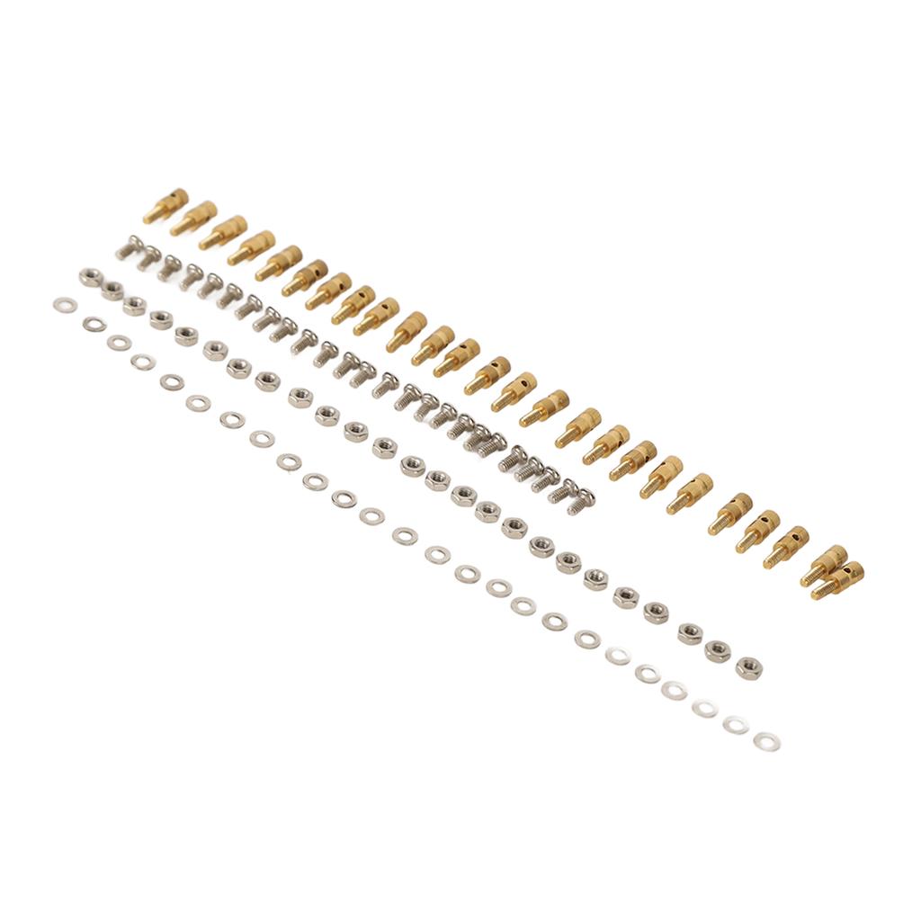 Pushrod Linkage Stopper Quick Adjuster RC Push Rod Connector with Screws Nuts Gaskets for Model Boat Airplane Helicopter