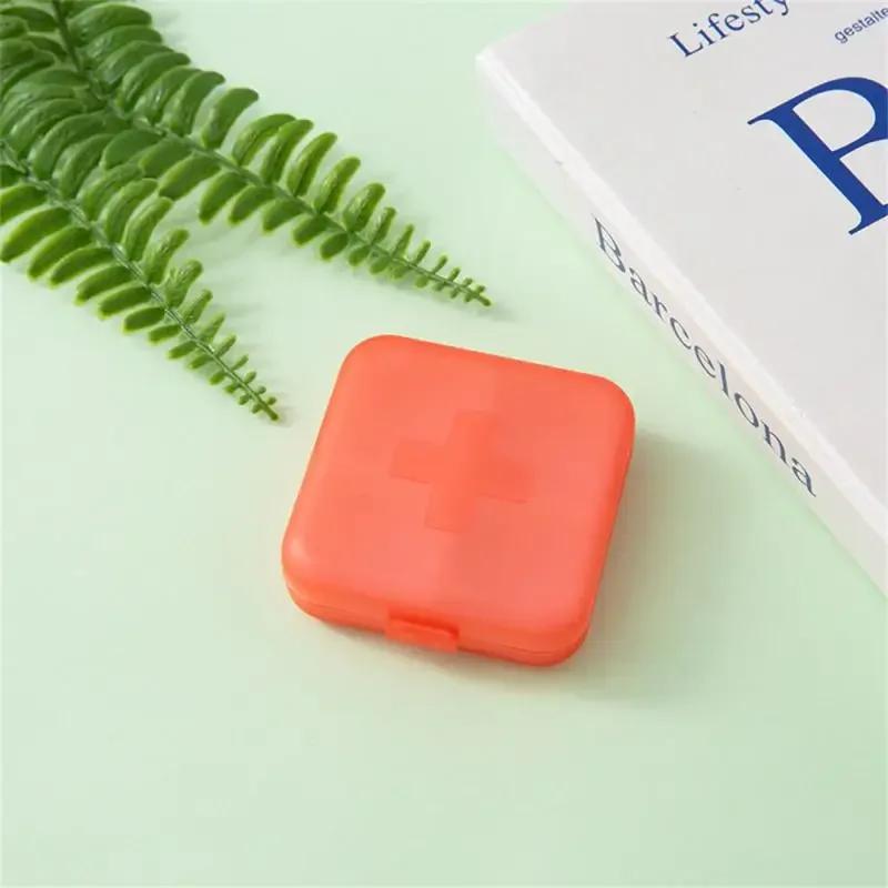 Mini Portable Pills Organizer Case 4 Grids PillBox Tablet Storage Container Weekly Medicine Pill's Box Pill Case Drug Dispense