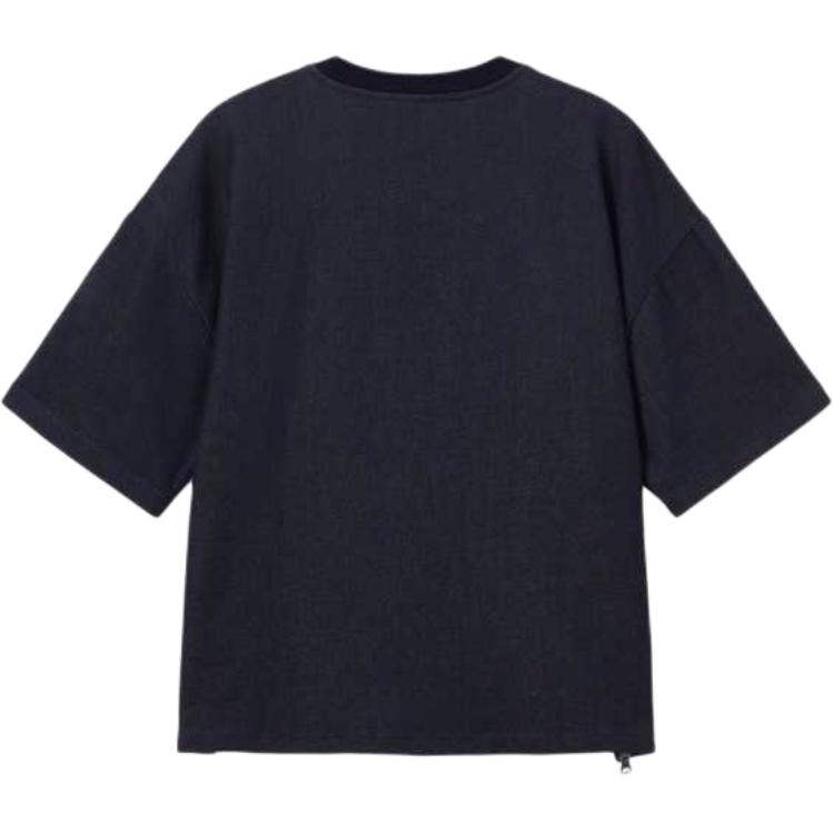 Levis SS25 Дизайн нагрудного кармана Деним Футболка с круглым вырезом и коротким рукавом Мужская футболка Темно-синий 003N8-0001