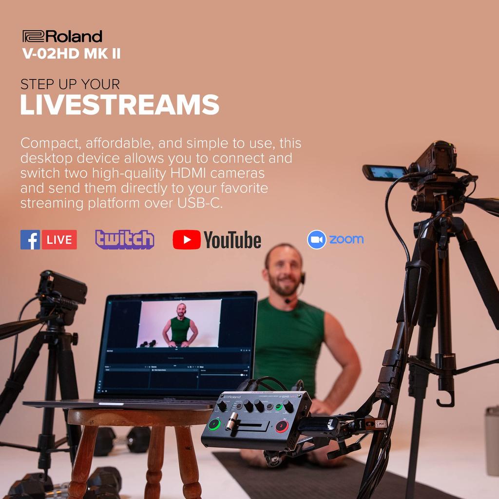 Roland Streaming Video Mixer Roland V-02HDMK2