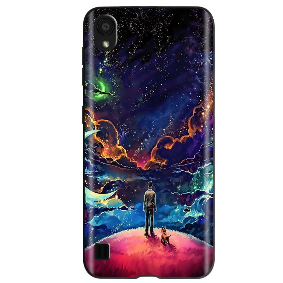 Fashion Cool Painted Case For ZTE Blade A5 2019 Soft SIlicone TPU Black Shockproof Bumper For ZTE A5 (2019) BladeA5 A 5 Funda