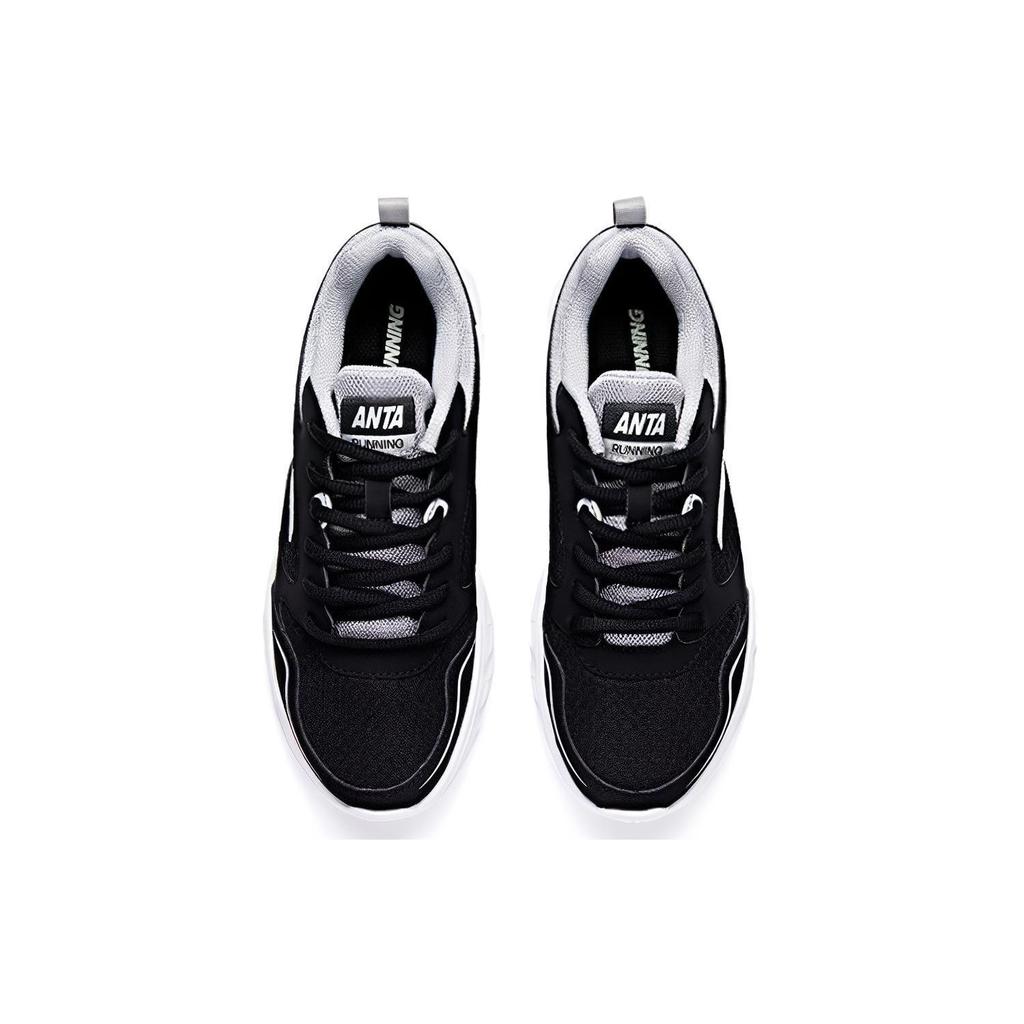 Anta Mesh Sports Cushioning Non-Slip Wear-Resistant Breathable Rebound Low-Top Running Shoes Men Sneaker Black 91645515-5