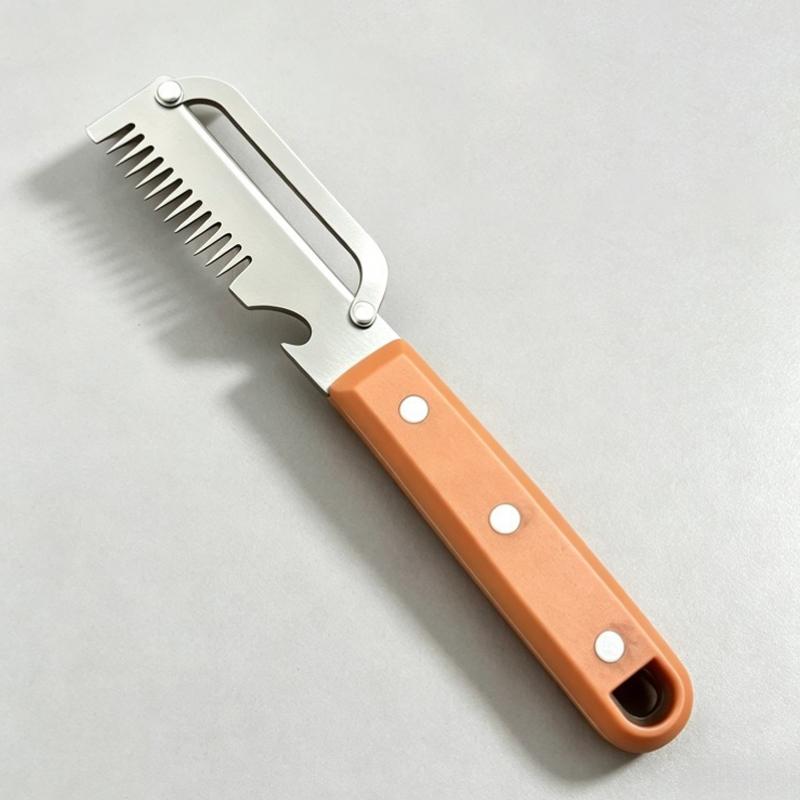 Multi Functional Stainless Steel Handle Peeling Scallion Knife Scraping Knife Household Scallion Peeling ToolDesert Bling