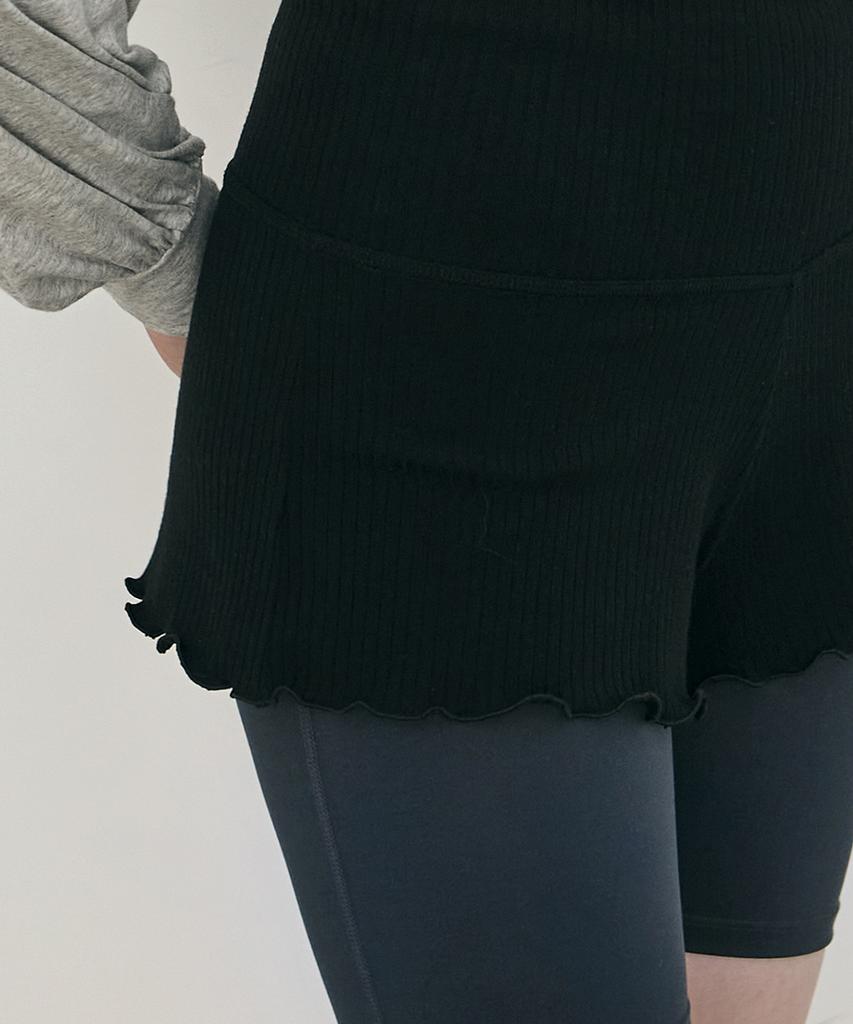 Женская одежда для йоги Debiweeo Devi-B0061-Black Пилатес Вивиана Ребристые Шорты