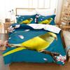 3D Printed Bird Duvet Cover Set for Boys Girls Wild Animal Print Polyester Bedding Set Parrot Series  Duvet Cover Bed Set
