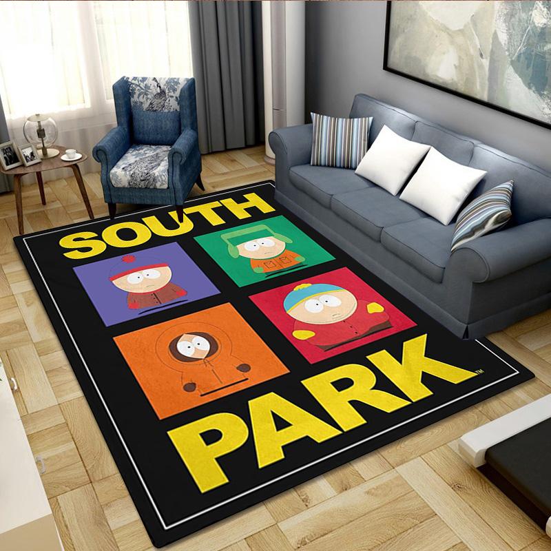 South Park Characters Carpet Office Decorative Carpet For Living Room Bedroom Door Mat Floor Rug Computer Chair Area Rug perfect holiday gift