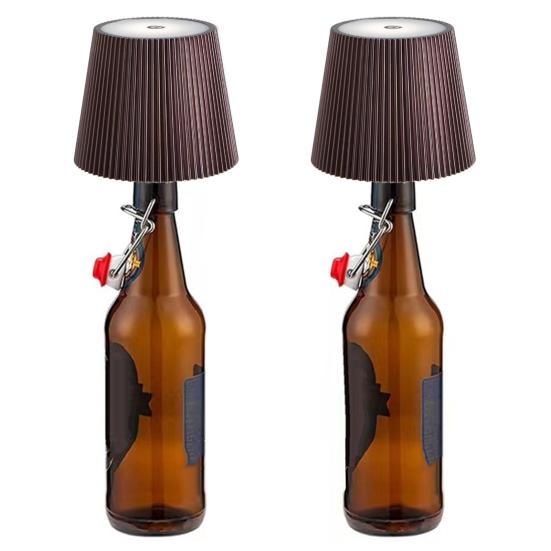 Светодиодный светильник для бутылки вина, бесступенчатое затемнение, энергоэффективный, простой в использовании, сенсорное управление, беспроводной абажур для бутылки, украшение для дома