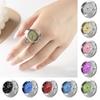 Quartz Digital Couple Watch Ring Retro Elastic Rings Creative Round Quartz Finger Rings  Men