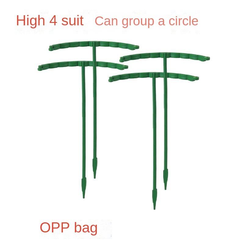 12Pc Plastic Plant Support Pile Frame Greenhouse Arrangement Semicircle Fixed Rod Flower Plant Vine Climbing Bracket Garden Tool