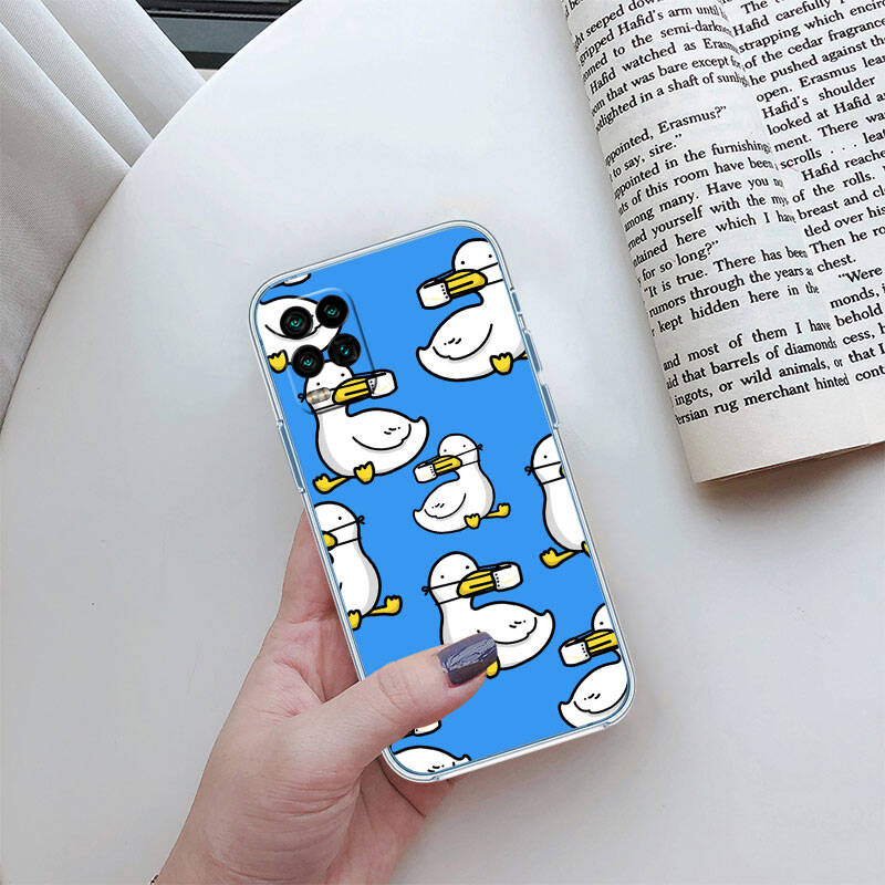 MH52 Мультяшный чехол-утка для Motorola G34 G32 G31 G14 G15 G84 G62 E32 G24 G72 G71 G73 G85 G200 G60 G52 G51 G50 G42 G41 G32 G30