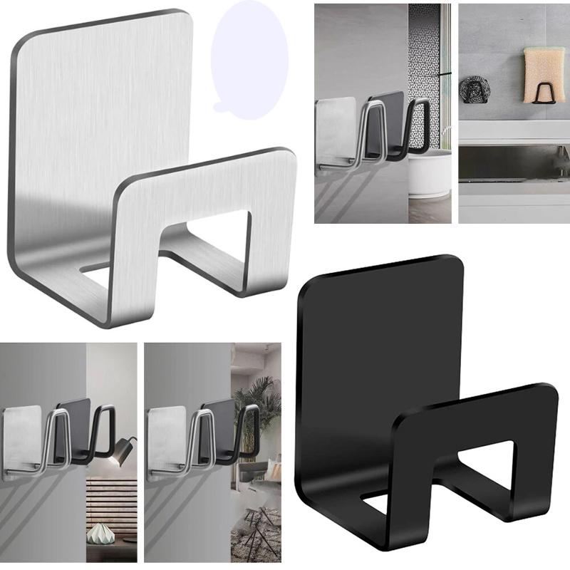 Подставка для раковины из нержавеющей стали, сушилка для кухонной раковины, держатели для губки, самоклеящийся крючок, держатель для хранения, кухонный органайзер