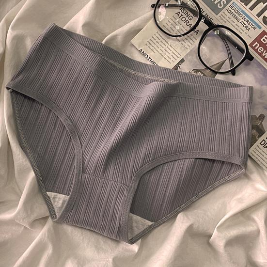 Women Underpants Mid Waist Solid Color Nylon Plus Size Japanese Style Butt-lifted Good Breathability Elastic Quick-drying Sport Casual Briefs