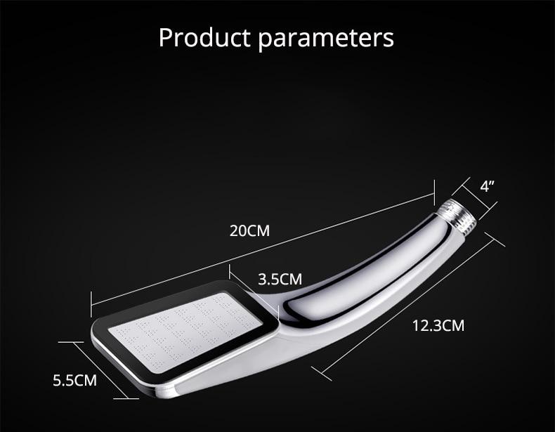 Высококачественная насадка для душа под давлением с дождевой насадкой, 300 отверстий, насадка для душа, водосберегающий фильтр, распылительная насадка, экономия воды под высоким давлением