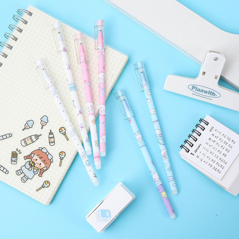 12 шт. Sanrio 0,5 мм Киннаморолл Нейтральная ручка Удобный захват Канцелярские товары Школьные офисные принадлежности Приз для ученика Подарок Пишущие принадлежности Праздничный подарок Новинка Ст
