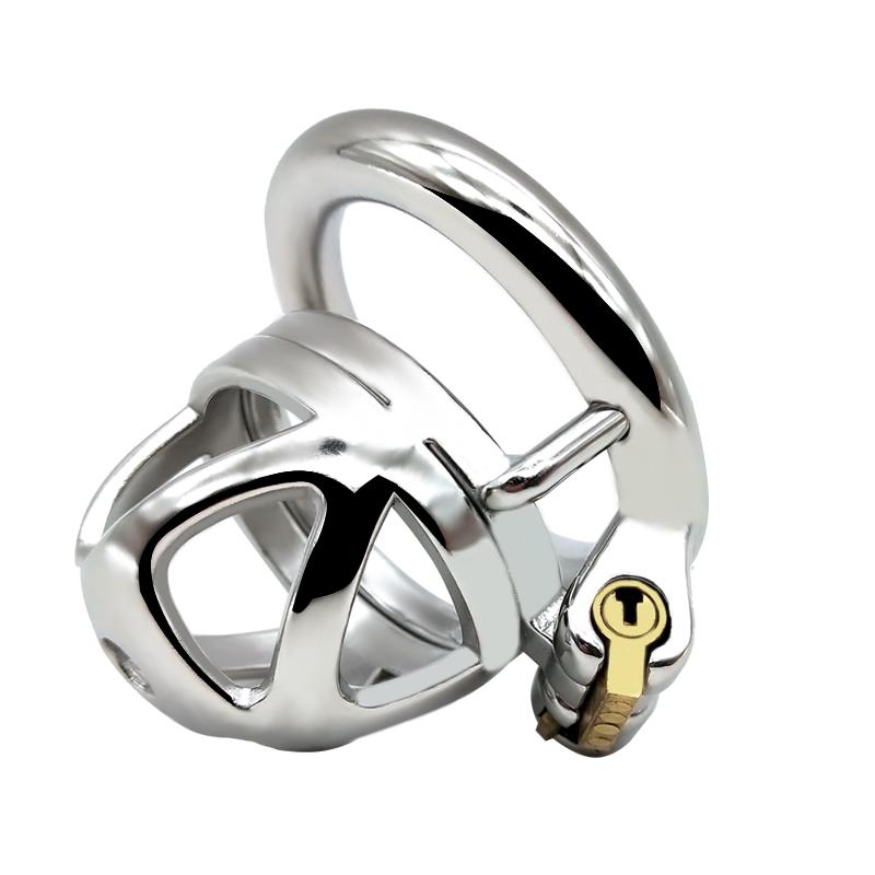 FAAK 7cm 304 Stainless Steel Man Chastity Cage Metal Chastity Cage Penis Lock for Male