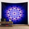 Психоделический гобелен с мандалой, геометрическое фрактальное искусство, настенный хиппи, богемный гобелен для украшения дома, гобелен для йоги, наматрасники