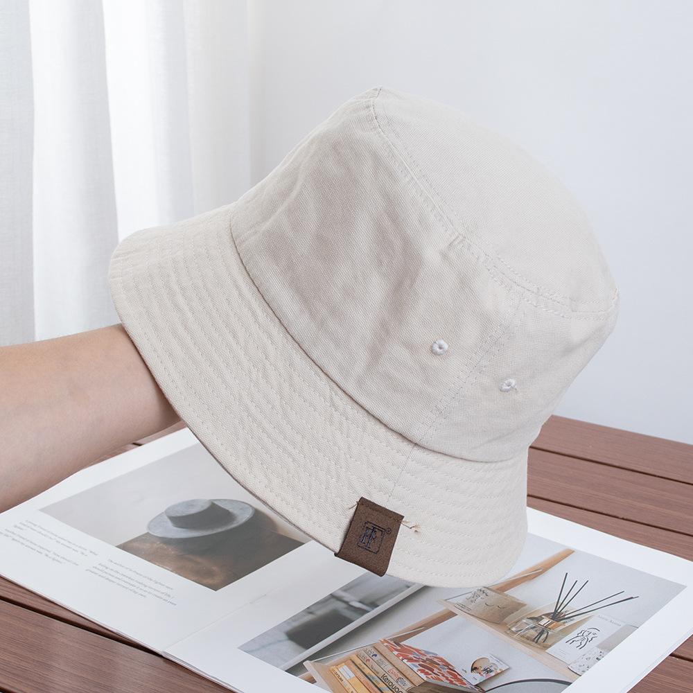 Casual versatile short-brimmed bucket hat women's outdoor street senior sense summer sunshade basin hat men's mountaineering hat