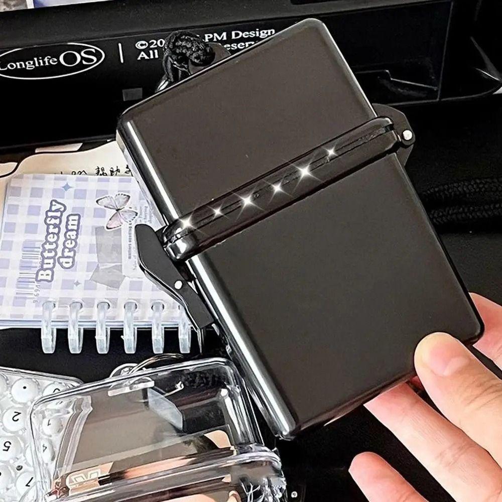 Photo Organizer Photocards Storage Box With Rope Album Case Container Idol Photo Holder Stationery