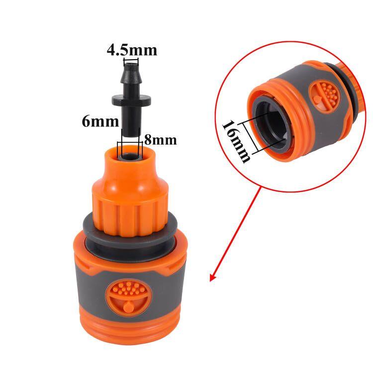 Высококачественный 1/2 3/4-дюймовый автомобильный шланг для мытья, быстроразъемный соединитель для шланга 16 мм 20 мм, соединительная муфта для орошения, фитинги, адаптеры для труб