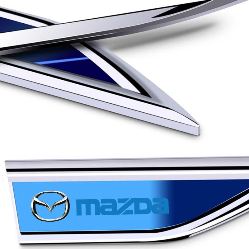 2 шт. Автомобильные боковые наклейки-эмблемы на крыло для Mazda 3 Alexa CX4 CX5 CX8 2 3 6 DJ BL BM GJ CX-5 CX5 CX-3 CX3 BM5