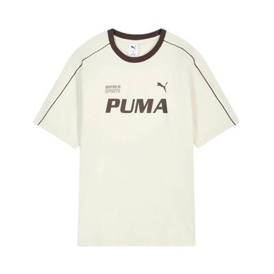 Puma Технология охлаждения Ретро Цветные блоки Простая футболка с рукавами реглан Свободная с коротким рукавом Унисекс Топы 695496-87