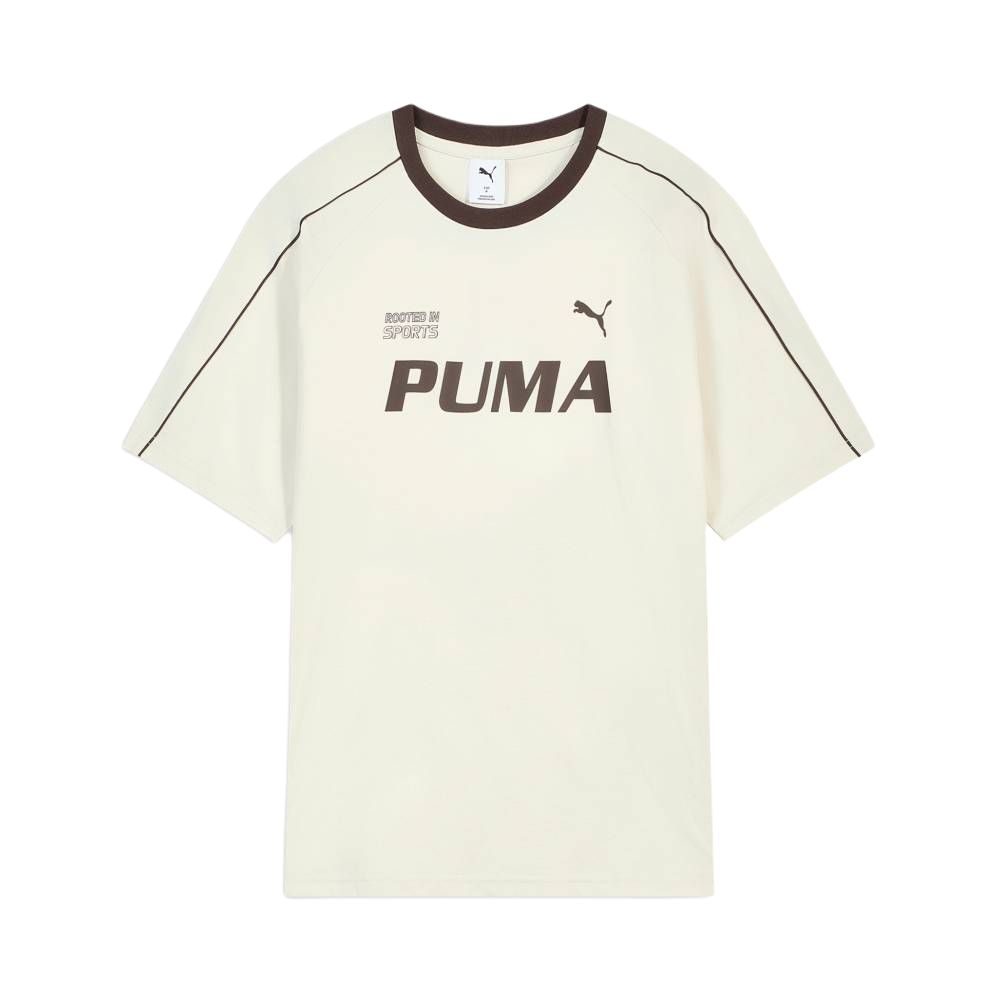 Puma Технология охлаждения Ретро Цветные блоки Простая футболка с рукавами реглан Свободная с коротким рукавом Унисекс Топы 695496-87