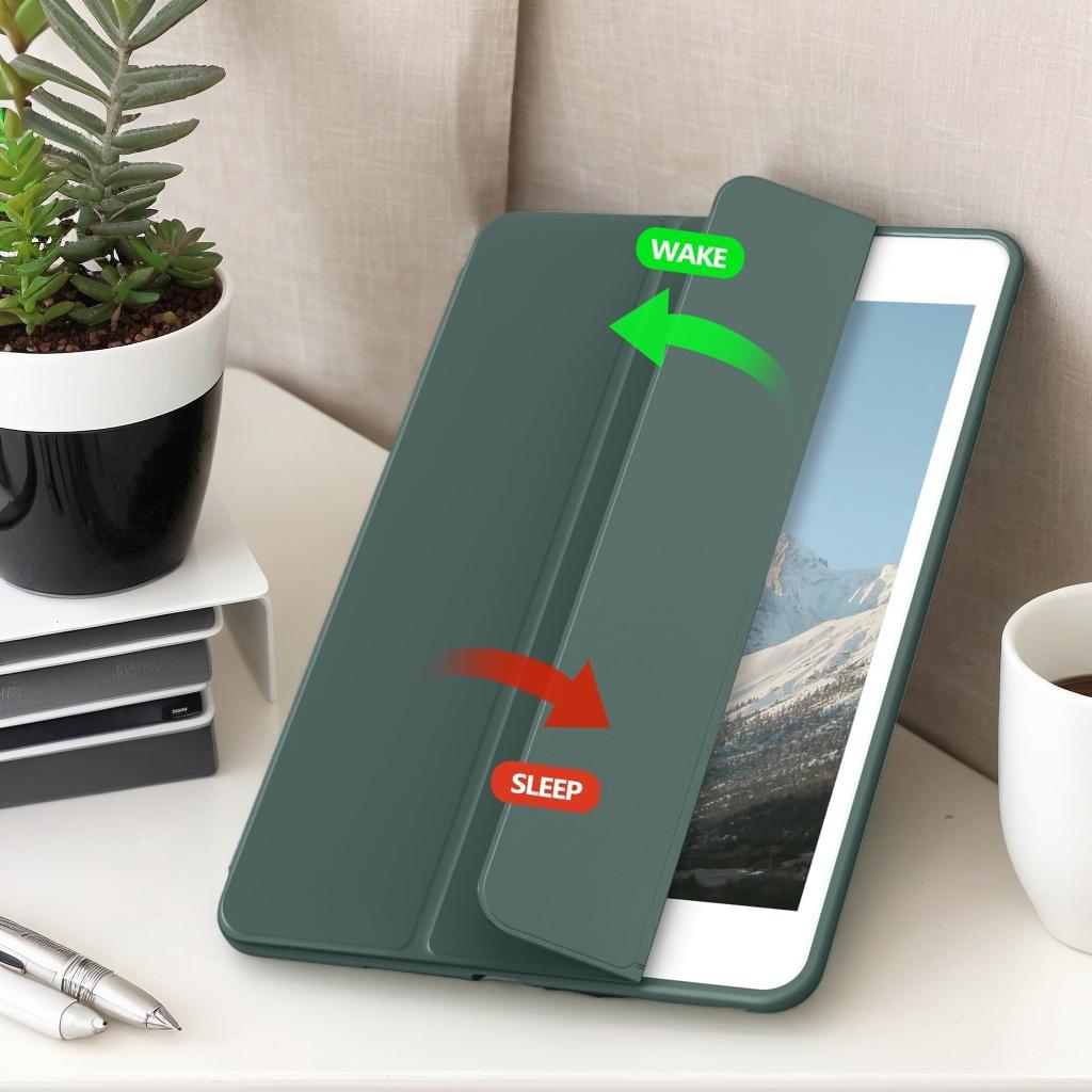 Для iPad Mini 5 2019/ Mini 4 3 2 1 7,9 дюйма, Мягкий силиконовый чехол-книжка с трехскладной подставкой, Smart Case для iPad Mini 5 4 3 2 1