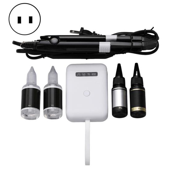 1 набор инструментов для наращивания волос с 405 нм светодиодной УФ-лампой для наращивания волос, профессиональный домашний салон, парикмахерские инструменты для снятия наращенных волос