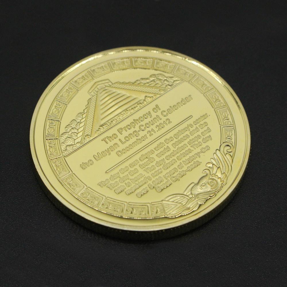 Памятная монета Мексиканский календарь майя Позолоченные монеты Коллекция