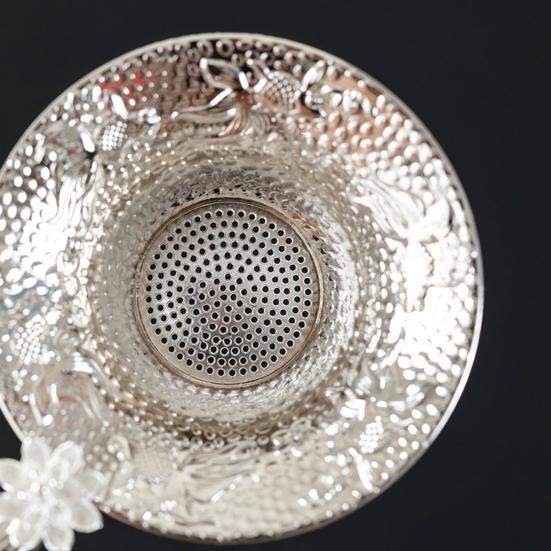 Чайный заварник с фильтром из мелкой сетки для рассыпного чая, элегантный дизайн рыбки, многоразовое ситечко для чая для чашки и чайника