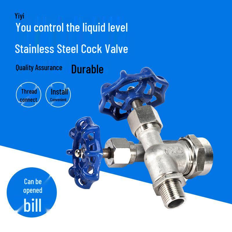 Stainless Steel Needle Valve Water Level Gauge for Vent Box/Water Tank - 201/304 Threaded.