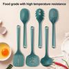 Набор нейлоновых кухонных принадлежностей, термостойкий, сервер для пасты, ложка и глубокий половник для супа, не содержит BPA, пищевые кухонные принадлежности с отверстиями для подвешивания