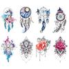 Dream Catcher Tattoo Sticker Indian Totem Feather Brahma Rose Lace Pattern Tb Girls Waterproof Tattoo Sticker