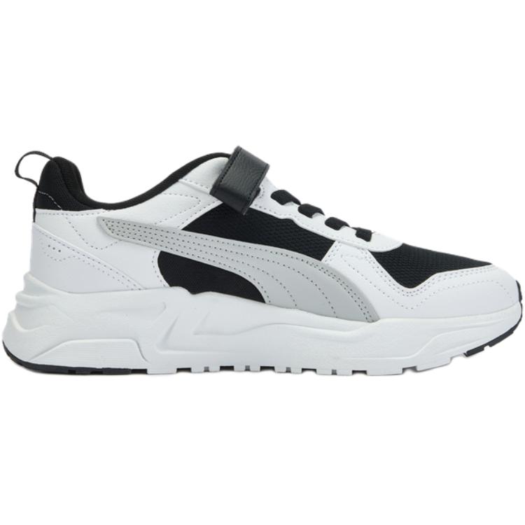 Puma Детские кеды для скейтбординга Trinity 2 Fabric LT AC+ JR Удобные Универсальные Нескользящие Низкие Детские кеды для скейтбординга Черный Серый 405114-07