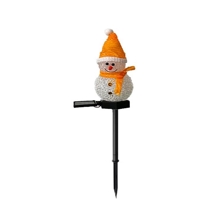 Рождественские светодиодные фонари на солнечных батареях Санта-Клауса, садовое украшение на елку, водонепроницаемый светильник, уличный фонарь на столбе, газон, ландшафтный светодиодный солнечный свет