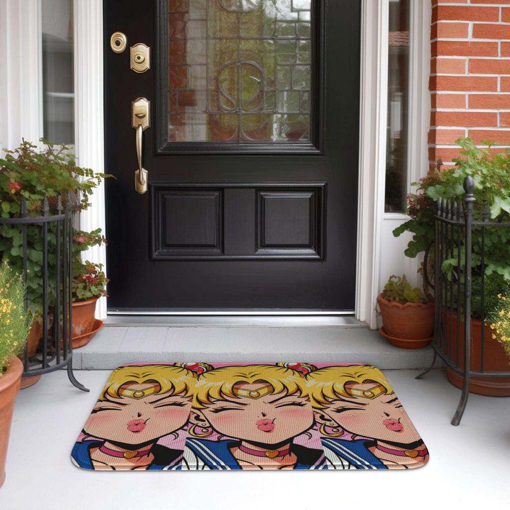 Sailors Moons Front Door Floor Entrance Welcome Mat Outdoor Kitchen Bath Doormat Bedroom Living Room Carpet Rug Footpad