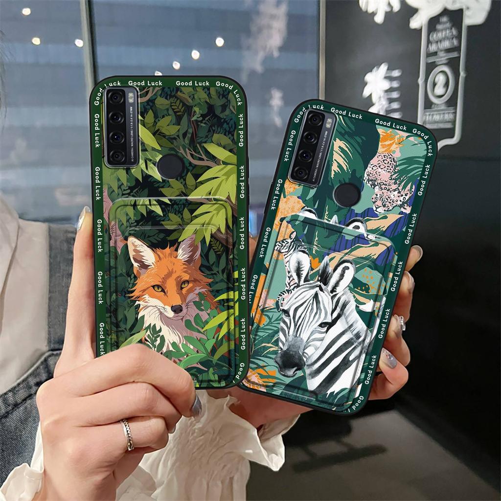 Graffiti Waterproof Phone Case For TCL 20 SE Card Slot Shockproof Anti-dust Dirt-resistant Durable Card Bag Cute Cartoon