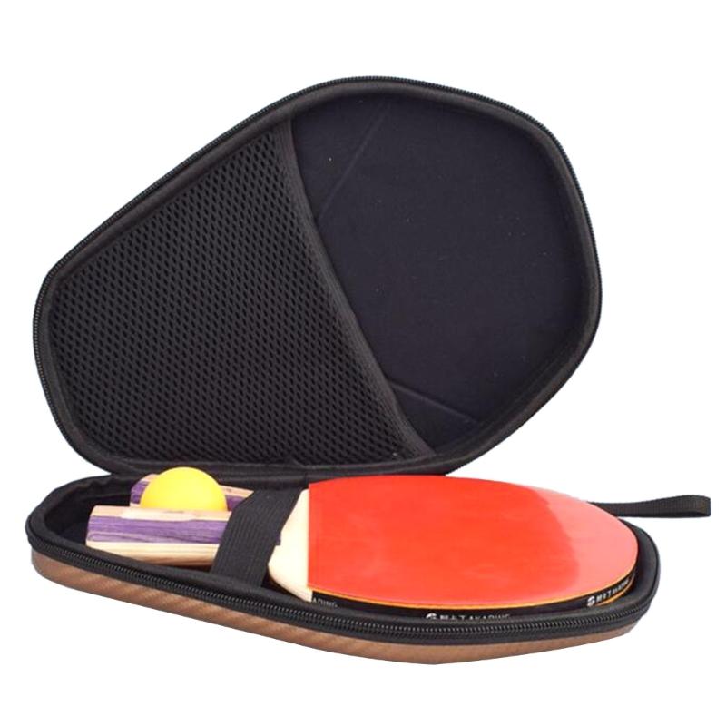 Hexagonal Pingpong Paddle Case Table Tennis Racket Storage Bag Waterproof Zipper Handbag Table Tennis Accessories