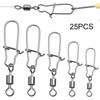 Fishing Buckle Pin Fishing Accessories Fishhook Swivels Eight-ring Connector Stainless Steel Snap