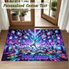 Crystal Velvet Square Rug Custom NameFortnite Pattern Non Slip Home Floor Decor Rug