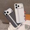 Пластиковый тонкий матовый чехол с текстурой углеродного волокна для iPhone 17 Air 16 15 14 13 12 11 Plus Pro Max, цветная splicing, жесткий бампер