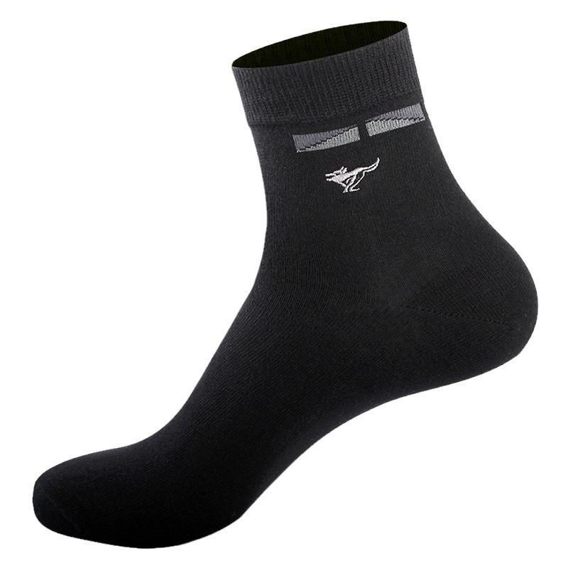 Мужские носки Septwolves из чистого хлопка средней длины — дышащие, впитывающие пот повседневные и деловые носки, набор в коробке