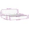 VidaXL Bed Frames with LED Lights, Upholstered Bed with Slat Base, Double Bed, Adult Bed, Modern, Light Grey 3213799