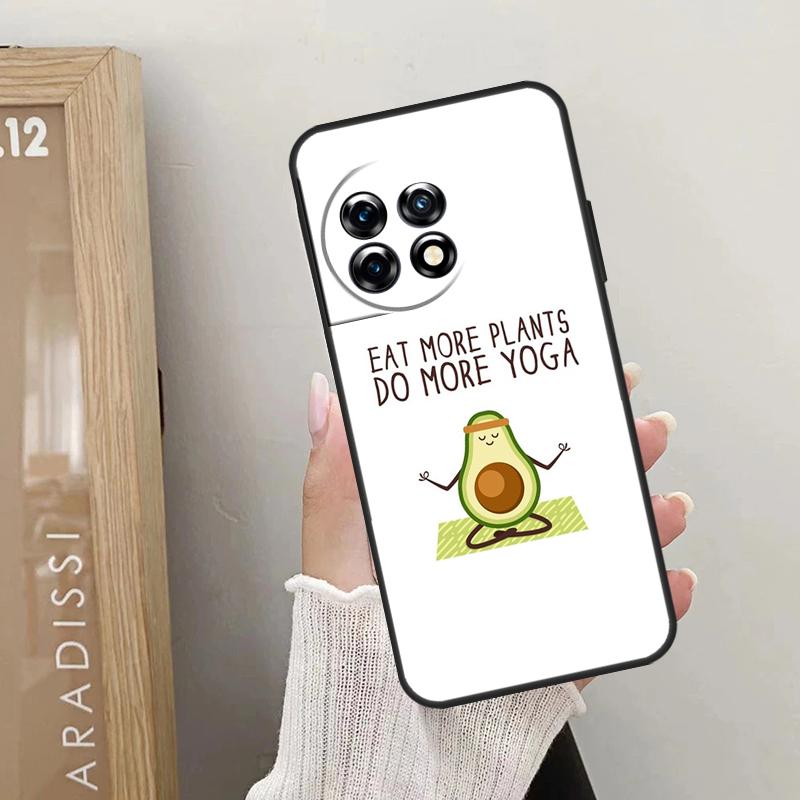Avocado Yoga Funny Pattern Case For OnePlus 10T 10R 12R 9R 8T 12 11 9 10 Pro Nord CE 2 3 Lite CE4 2T N10 N20 N30 Cover